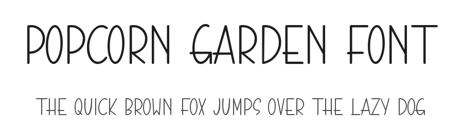 Popcorn Garden Font by qwrtype — Decorative Font
