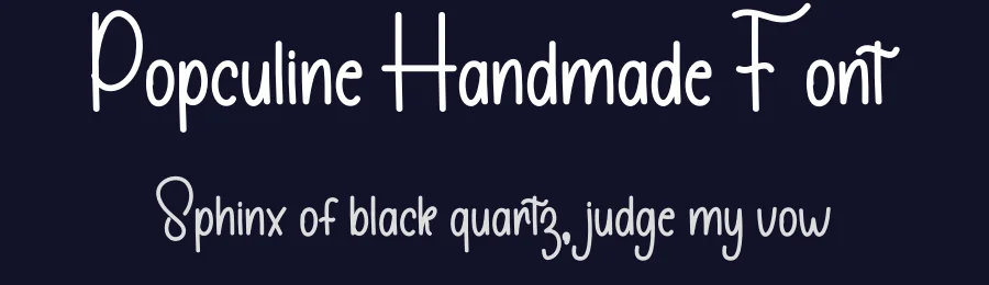 Popculine Handmade Font by freshtypeink — Display Font — thumbnail 2
