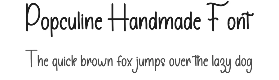 Popculine Handmade Font by freshtypeink — Display Font