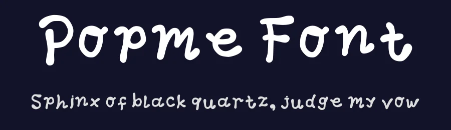 Popme Font by rinaeml — Decorative Font — thumbnail 2