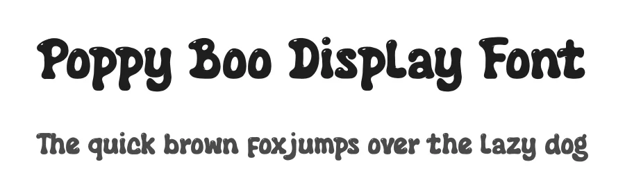Poppy Boo Display Font by Denustudios — Decorative Font