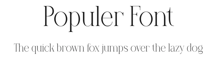 Populer Font by Pinisi ART — Serif Font