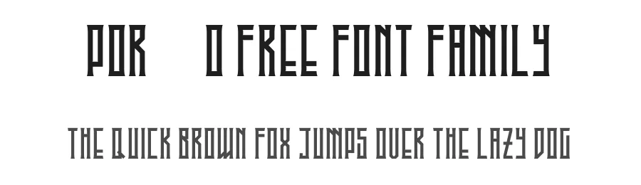 Porão Free Font Family by Caio Designer — Display Font