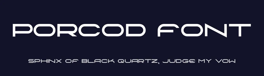 Porcod Font by hayoyuka8 — Display Font — thumbnail 2