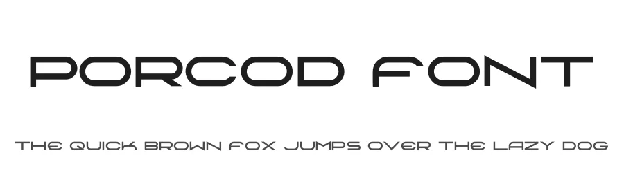 Porcod Font by hayoyuka8 — Display Font