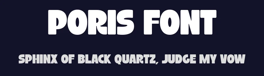 Poris Font by Pekotype — Sans Serif Font — thumbnail 2