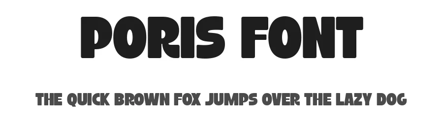 Poris Font by Pekotype — Sans Serif Font