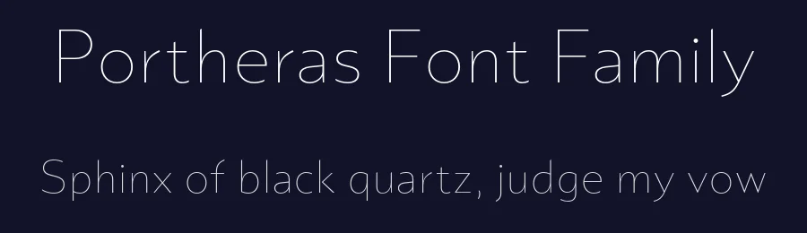 Portheras Font Family by Identity Letters — Sans Serif Font — thumbnail 2