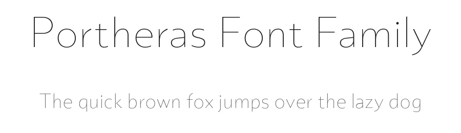 Portheras Font Family by Identity Letters — Sans Serif Font