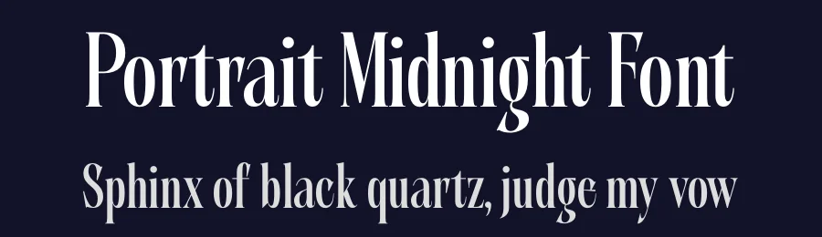 Portrait Midnight Font by timelesstype.co — Display Font — thumbnail 2