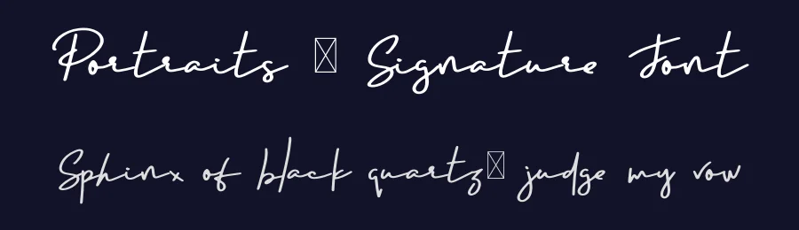 Portraits – Signature Font by vp_creative_shop — Script Handwritten Font — thumbnail 2