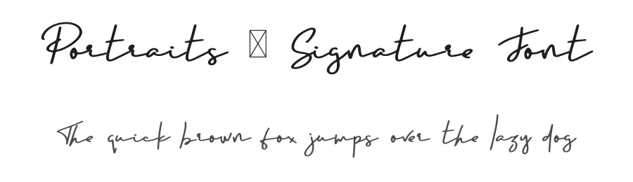 Portraits – Signature Font by vp_creative_shop — Script Handwritten Font