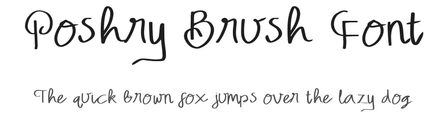 Poshry Brush Font by madeDeduk — Script Handwritten Font