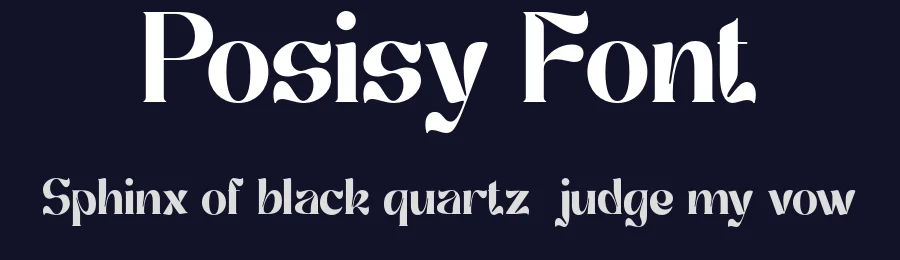 Posisy Font by Pikgura Type — Display Font — thumbnail 2