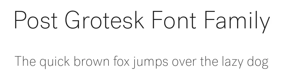 Post Grotesk Font Family by sharptype — Sans Serif Font