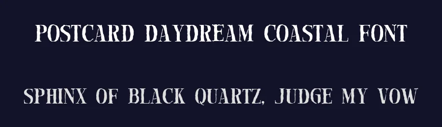 Postcard Daydream Coastal Font by Littlehand — Decorative Font — thumbnail 2