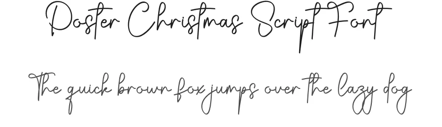Poster Christmas Script Font by creativeletter — Script Handwritten Font