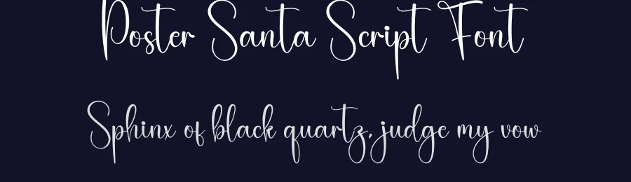 Poster Santa Script Font by creativeletter — Script Handwritten Font — thumbnail 2