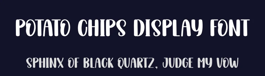 Potato Chips Display Font by andikastudio — Display Font — thumbnail 2