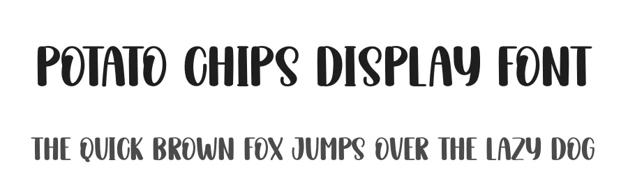 Potato Chips Display Font by andikastudio — Display Font
