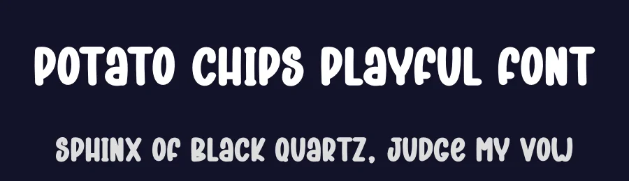 Potato Chips Playful Font by andikastudio — Display Font — thumbnail 2