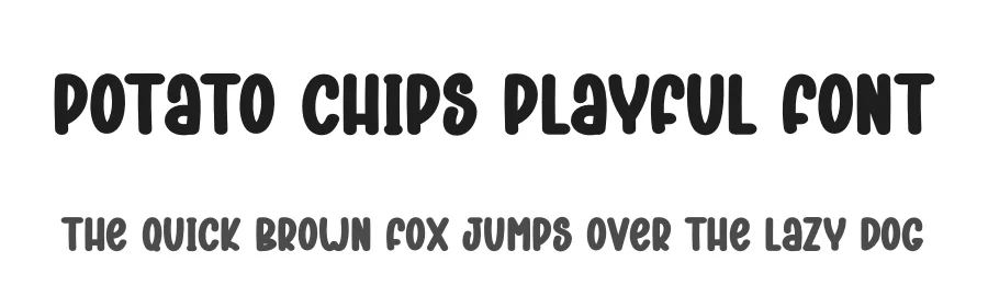 Potato Chips Playful Font by andikastudio — Display Font