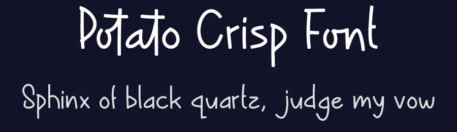 Potato Crisp Font by Forberas Foundry — Display Font — thumbnail 2