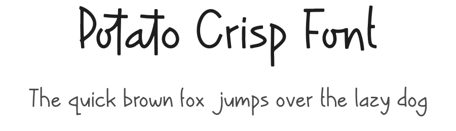 Potato Crisp Font by Forberas Foundry — Display Font