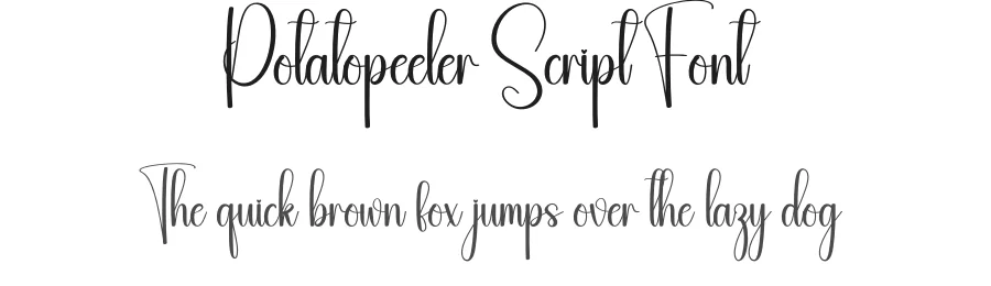 Potatopeeler Script Font by andikastudio — Script Handwritten Font