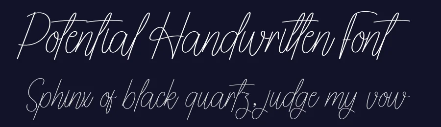 Potential Handwritten Font by andikastudio — Script Handwritten Font — thumbnail 2