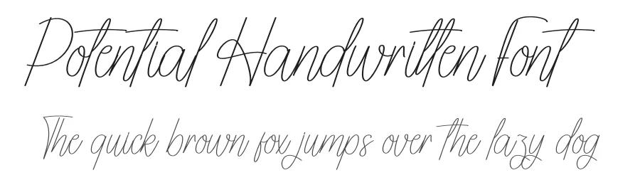 Potential Handwritten Font by andikastudio — Script Handwritten Font