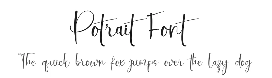 Potrait Font by inermediaSTUDIO — Script Handwritten Font