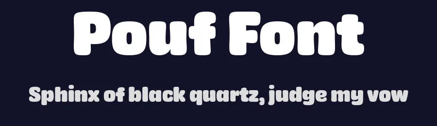 Pouf Font by Linda Hintz — Sans Serif Font — thumbnail 2