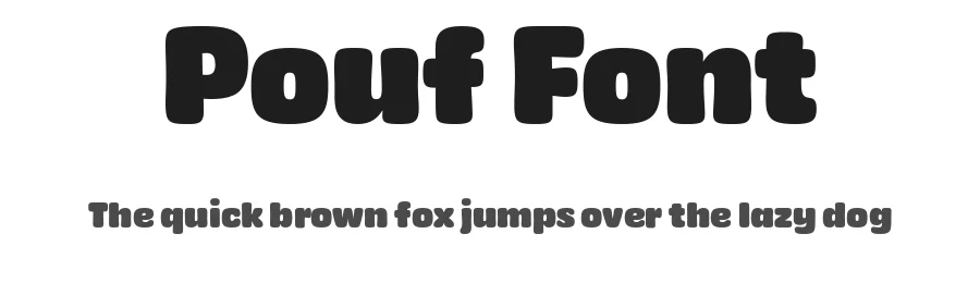 Pouf Font by Linda Hintz β Sans Serif Font