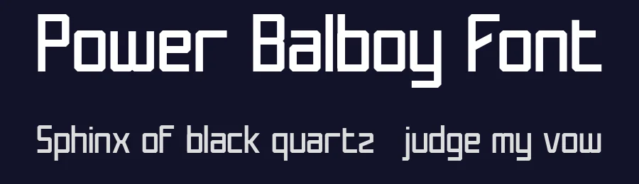 Power Balboy Font by Flawless And Co — Sans Serif Font — thumbnail 2