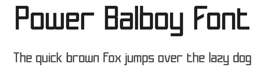 Power Balboy Font by Flawless And Co β Sans Serif Font