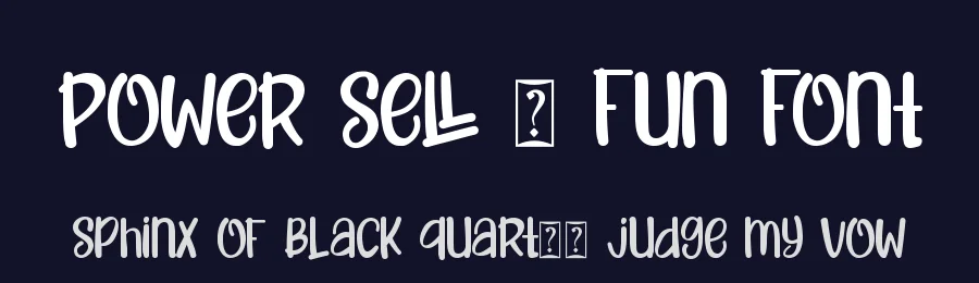 Power Sell – Fun Font by zainstudio — Display Font — thumbnail 2
