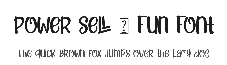 Power Sell – Fun Font by zainstudio — Display Font