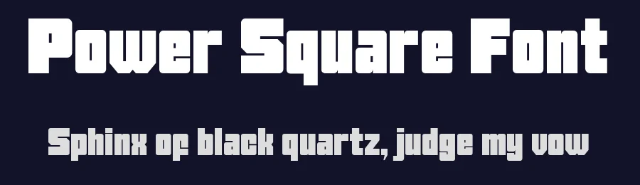 Power Square Font by Say Studio — Display Font — thumbnail 2