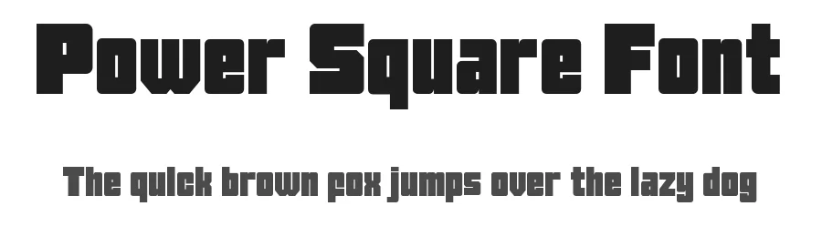 Power Square Font by Say Studio — Display Font