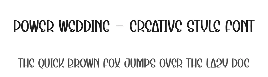 Power Wedding – Creative Style Font by andikastudio — Display Font