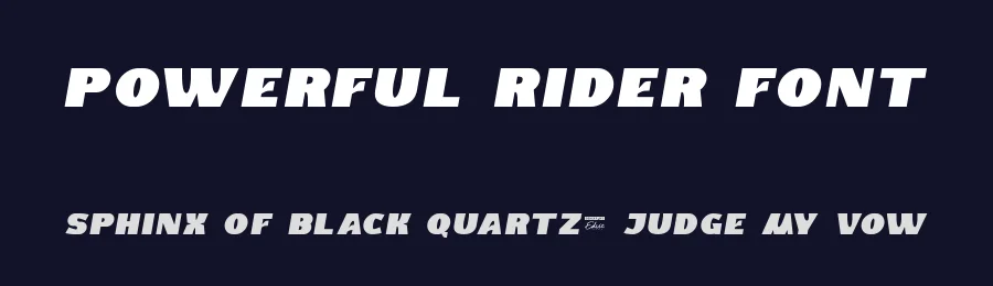Powerful Rider Font by edricstudio — Display Font — thumbnail 2