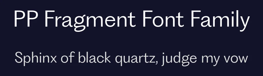 PP Fragment Font Family by Pangram Pangram — Sans Serif Font — thumbnail 2