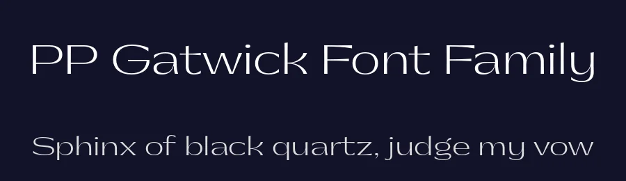 PP Gatwick Font Family by Pangram Pangram — Decorative Font — thumbnail 2