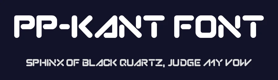 PP-Kant font by Toonami — Display Font — thumbnail 2