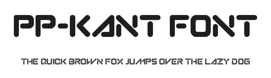 PP-Kant font by Toonami — Display Font