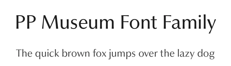 PP Museum Font Family by Pangram Pangram — Sans Serif Font