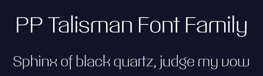 PP Talisman Font Family by Pangram Pangram — Decorative Font — thumbnail 2