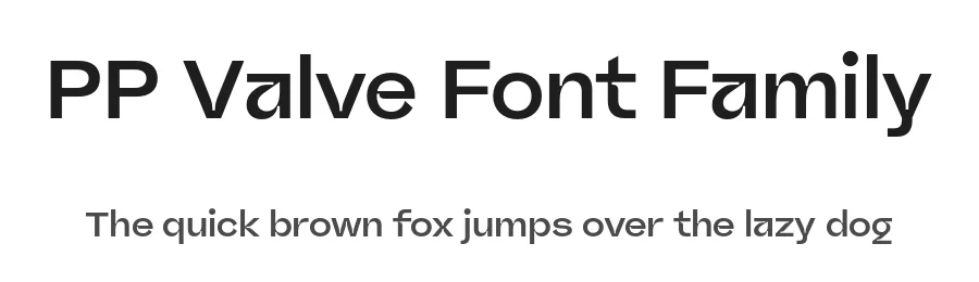 PP Valve Font Family by Pangram Pangram — Decorative Font