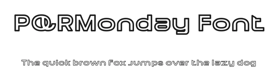 PQRMonday Font by ffeeaarr — Decorative Font